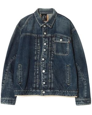 Undercover Buttoned Blouson Jacket - Blue
