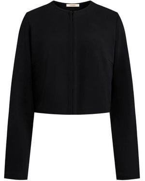 12 STOREEZ Long Sleeve Top - Black