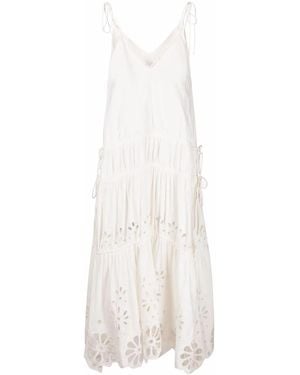 Jonathan Simkhai Abito Juna Con Pizzo Sangallo - Bianco