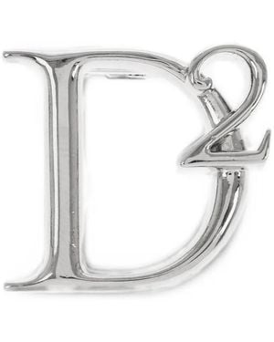 DSquared² Monogram Logo Pin - White
