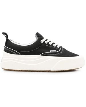 NAHMIAS Platform Lace-Up Trainers - White