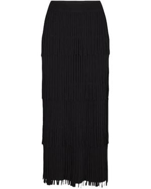 Simon Miller Za Za Fringe Midi Skirt - Black