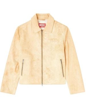 DIESEL L-Amar-A-Fem-S1 レザージャケット - ナチュラル