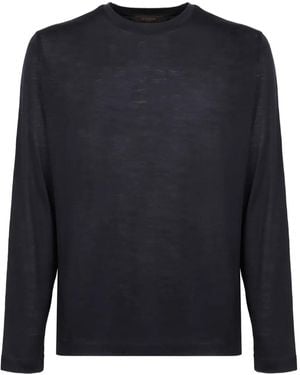 Slowear リブカラー ロングtシャツ - ブルー