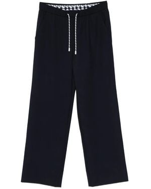 Marc Cain Drawstring Straight-Leg Pants - Blue