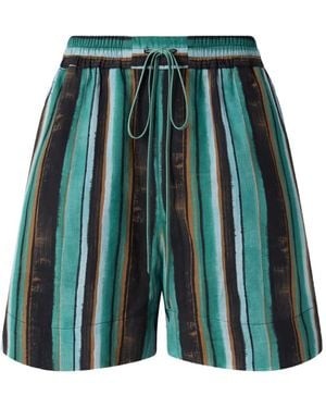 Pinko Striped Shorts - Green