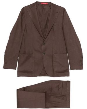 Bagnoli Sartoria Napoli Single-Breasted Suit - Brown