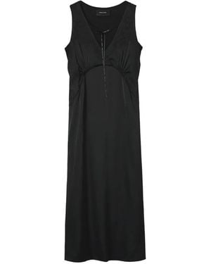 Simone Rocha Embroidered Bow-Detail Maxi Dress - Black