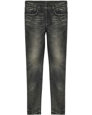 Purple Brand Washed Stretch-Cotton Slim Denim - Grey