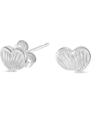 Dower & Hall Orecchini A Bottone - Bianco