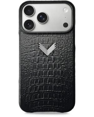 Velante Funda Para Iphone 18 Pro Max Con Efecto De Piel De Caimán - Negro