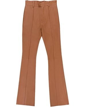 Amiri Leather Trousers - Brown
