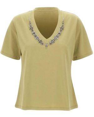 Elena Miro V-Neck T-Shirt - Green