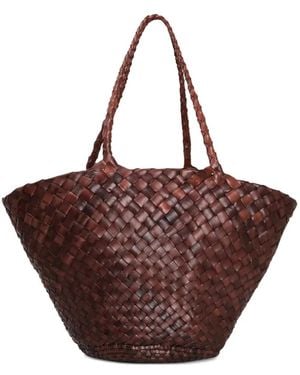 Dragon Diffusion Gewebte Egola Tote Bag - Braun