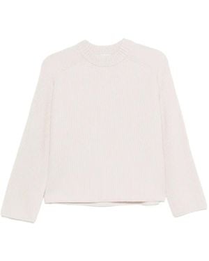 Forte Forte Maglione A Coste - Bianco