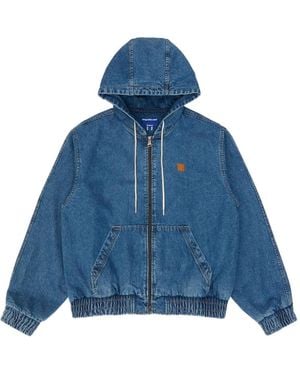 Adererror Hooded Denim Jacket - Blue