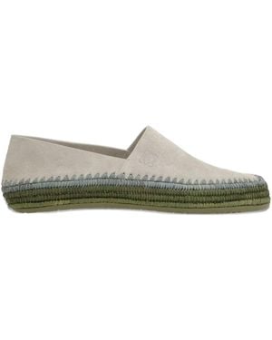 Loewe Leather Espadrilles - Green
