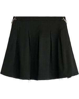 Our Legacy Object Frayed Pleated Skirt - Black