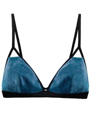 UNDRESS Sujetador De Terciopelo - Azul
