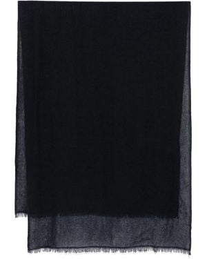 N.Peal Cashmere ニットスカーフ - ブラック