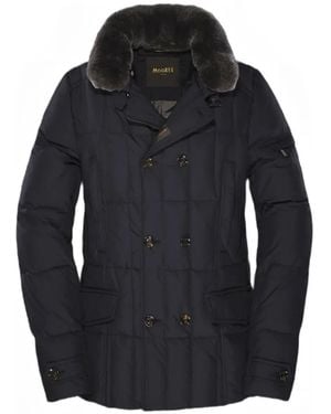 Moorer Siro Quilted Jacket - Blue