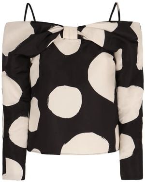 Nina Ricci Blouse À Épaules Dénudées - Noir
