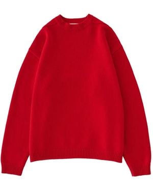 Studio Nicholson Hemyl Ribbed Jumper - Red