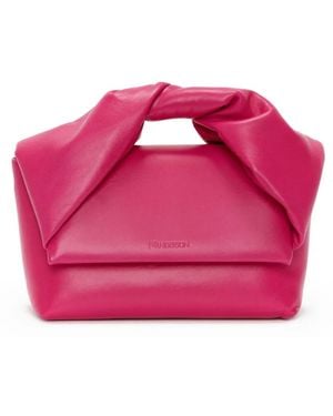 JW Anderson Bandolera Twister mediana - Rosa