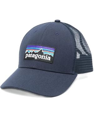 Patagonia Logo-Patch Cotton Trucker Cap - Blue