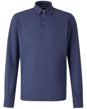 Zanone Cotton Polo Shirt - Blue