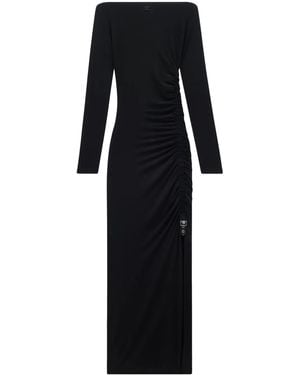 Courreges Gathered Maxi Dress - Black
