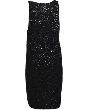 Nineminutes Robe Ornée De Sequins À Encolure Ronde - Noir