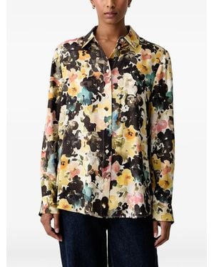 Stine Goya Floral-Print Shirt - Natural