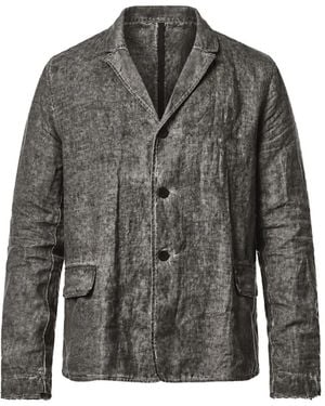Thom Krom Faded-Effect Single-Breasted Jacket - Grey