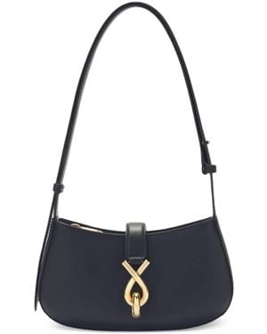 Furla Small Mianova Leather Shoulder Bag - Blue