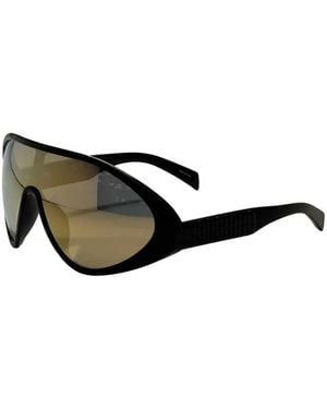 Moschino Geometric-Frame Sunglasses - Black