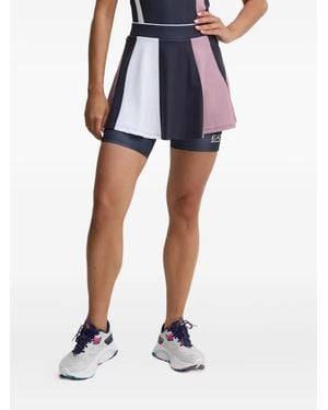 EA7 Falda con diseño colour block - Azul