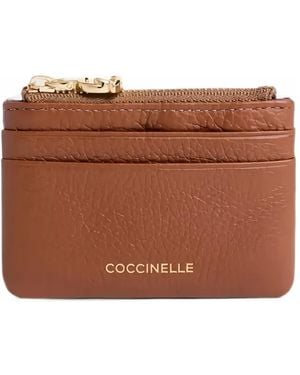 Coccinelle Small C-Me Softy Grained Card Holder - Brown