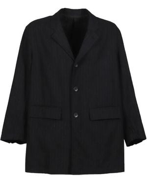 PORTER CLASSIC Pinstripe Bebop Jacket - Black