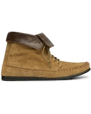 Isabel Marant Varny Braided Lace-Up Ankle Boots - Brown