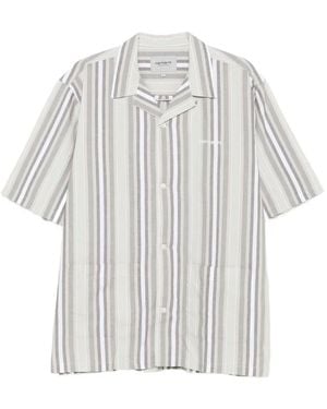 Carhartt Folsey Striped Short-Sleeve Shirt - White