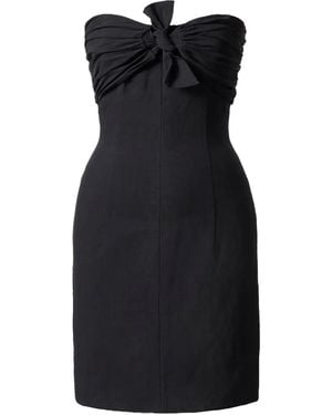 TOVE Robe Bustier À Nœud Oversize - Noir