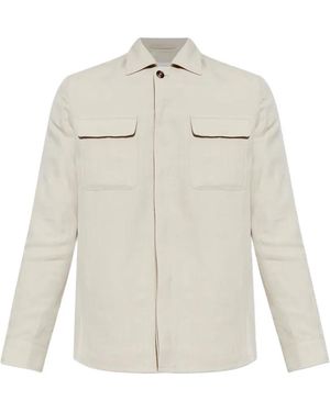 Eleventy Chest-Pockets Jacket - White