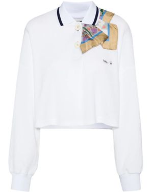 Kolor Poloshirt Mit Schaldetail - Weiß