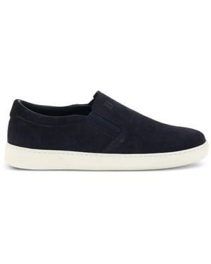 BOGGI Heritage Suede Slip-On Sneakers - Blue