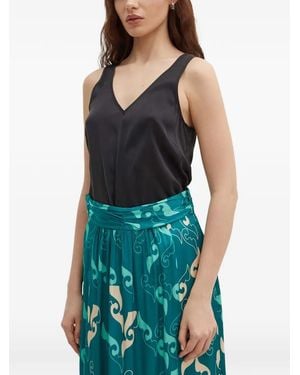 Mos Mosh Astrid V-Neck Top - Blue