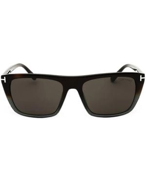 Tom Ford Rectangle-Frame Sunglasses - Black