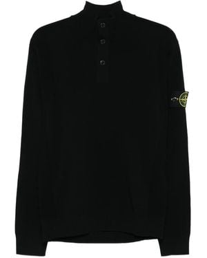 Stone Island コンパスバッジ セーター - ブラック