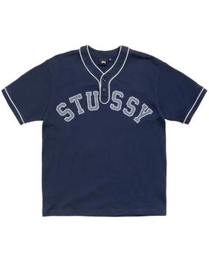 Stussy Arch Honkbaljersey - Blauw