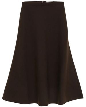 Andiata A-Line Midi Skirt - Black